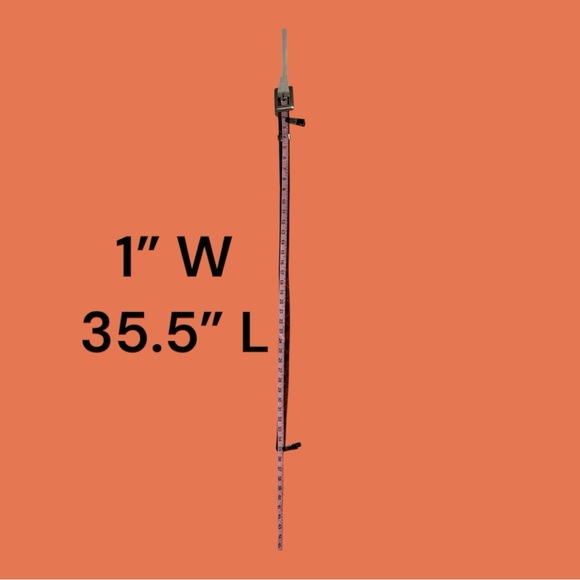 Express Embossed Genuine Leather Dark Light Brown Belt 1” W x 35.5” L Size M - Picture 6 of 6